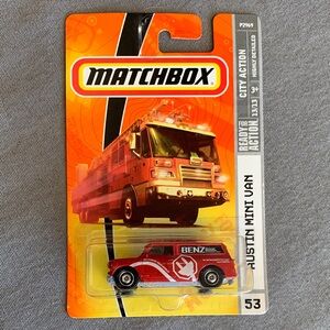 Mattel Matchbox Red Austin Mini Van